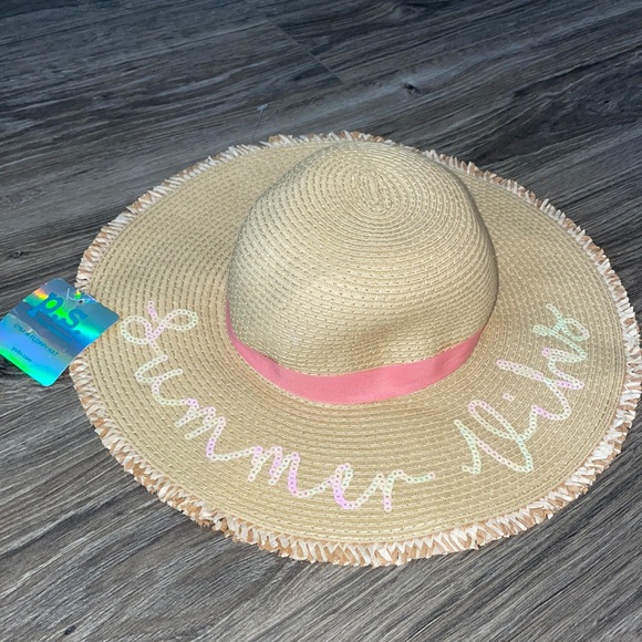 “Summer Vibes” floppy hat - Picture 1 of 5